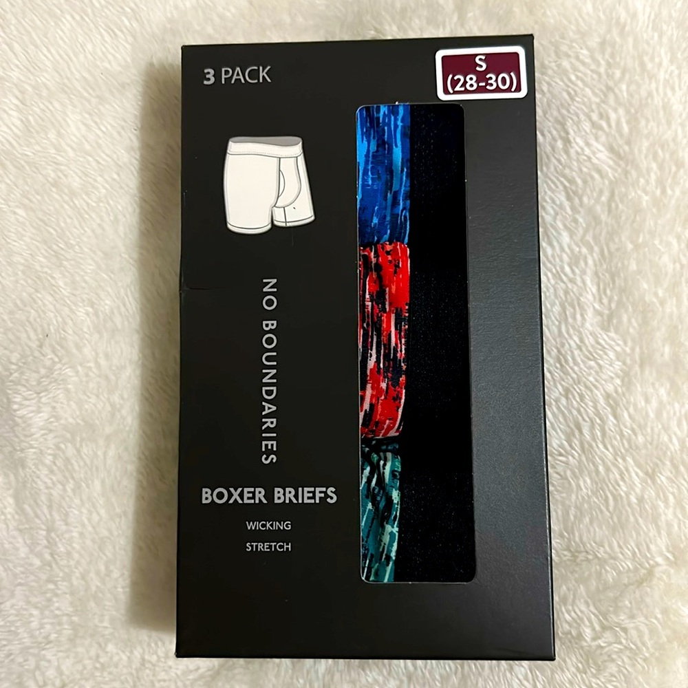 No Boundaries 3 Pack Men Boxer Briefs